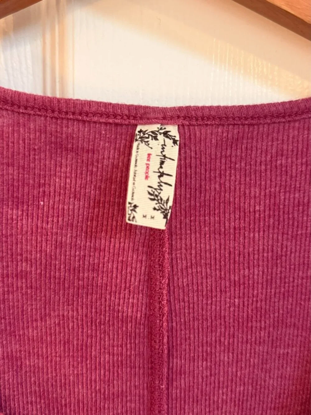 Free People The Laid Back Tank Myrtle Magenta Medium - Picture 5 of 5